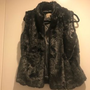 Faux fur vest